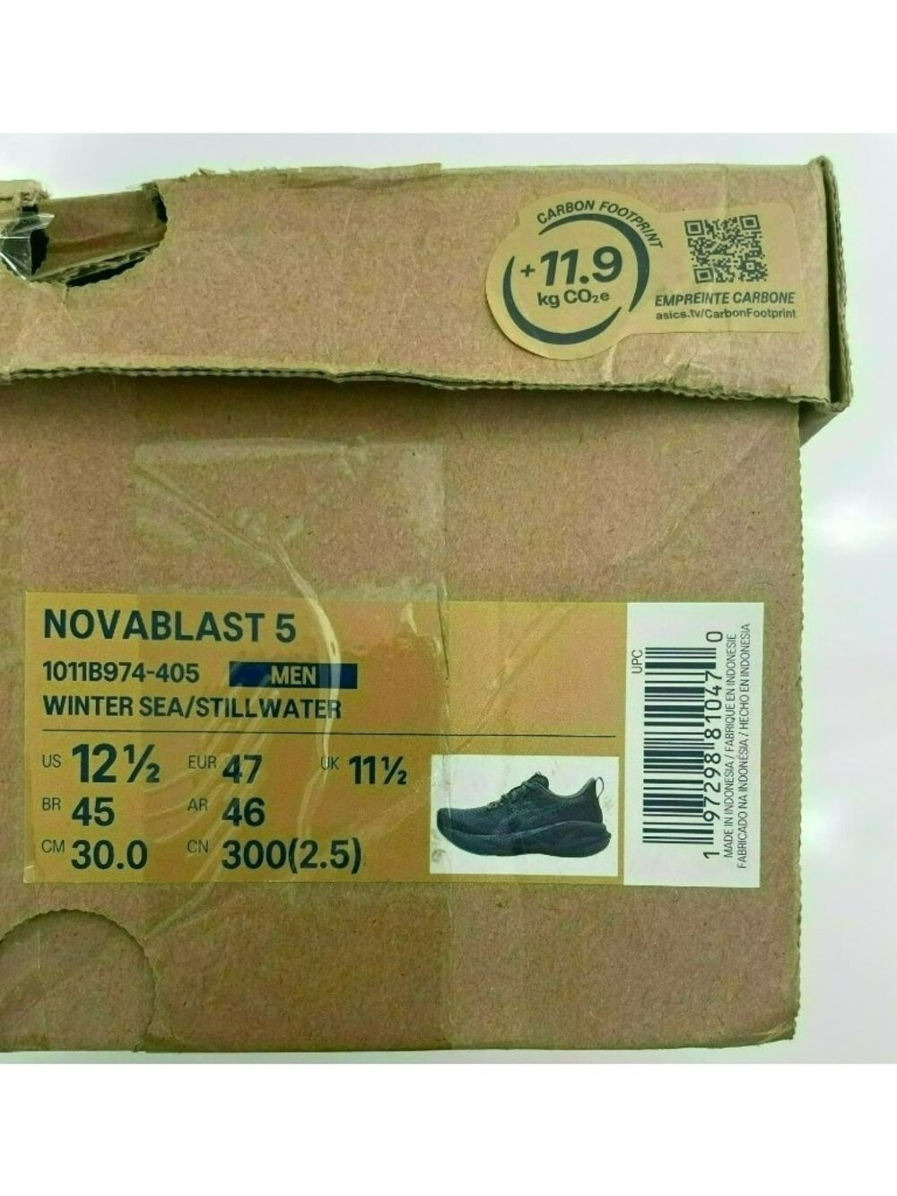 Asics Novablast 5 Running Athletic Shoes Winter Sea/Stillwater Men's Sz 12.5 NWB - Picture 6 of 11